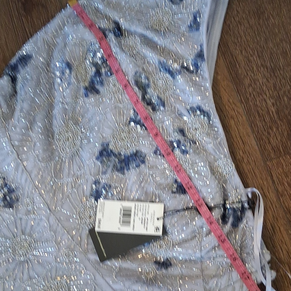 NWT! Adriana Papell One Shoulder Trumpet Gown Size 12 - Picture 11 of 12